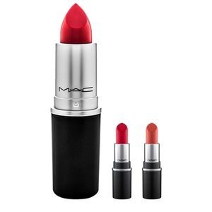 MAC Lip Duo Mini Lipsticks in Chili and Ruby Woo